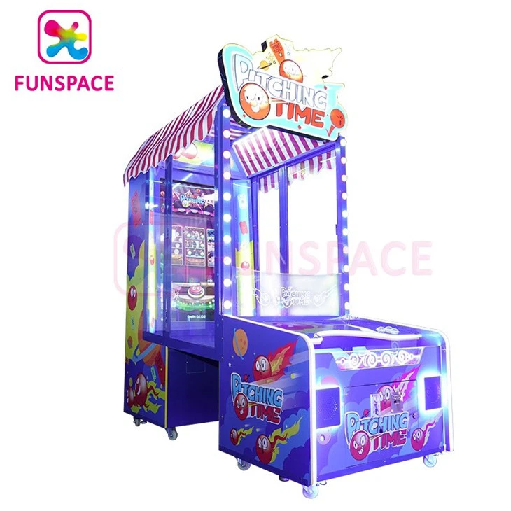 Pitching Time Ball Toss Arcade Game Redemption Game Machine